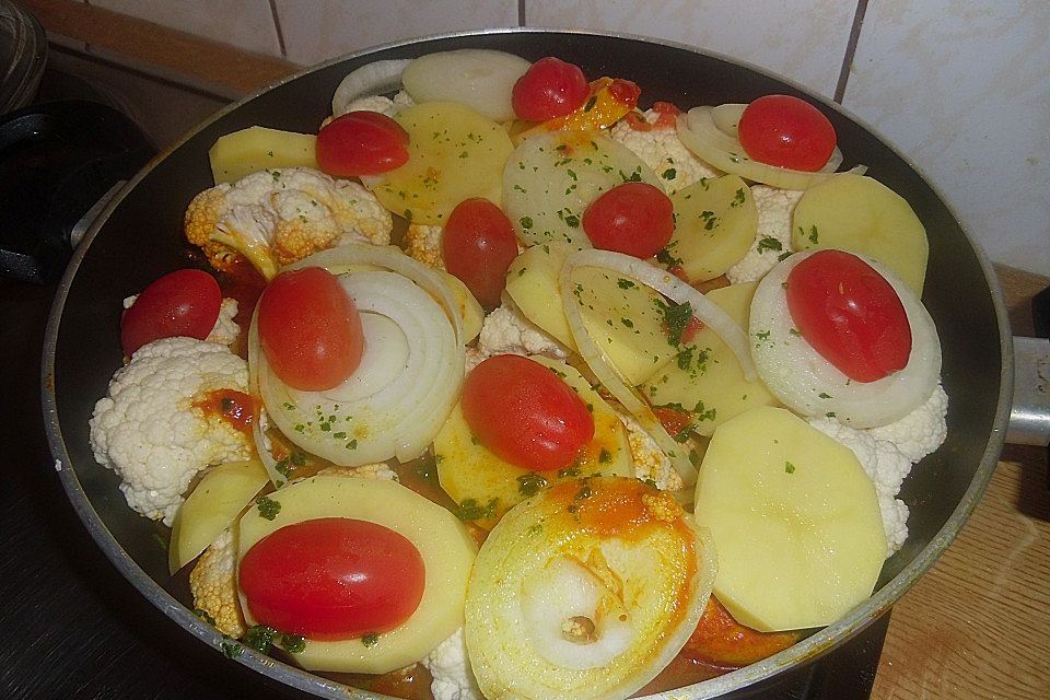 Hähnchen-Blumenkohl Tajine