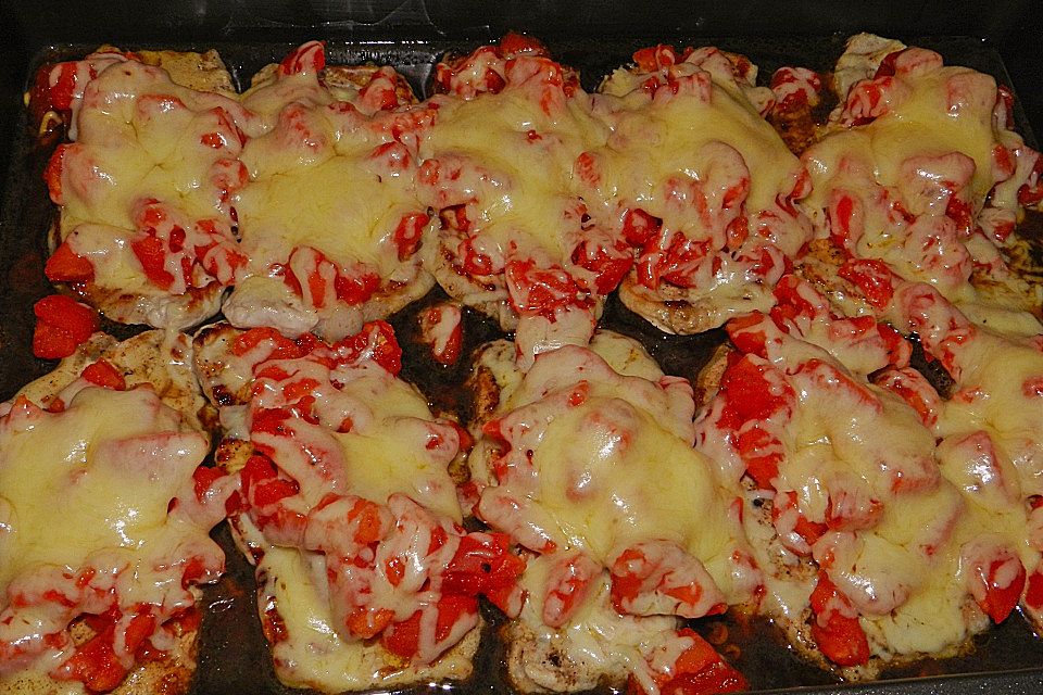 Schweinerückensteaks Tessiner Art