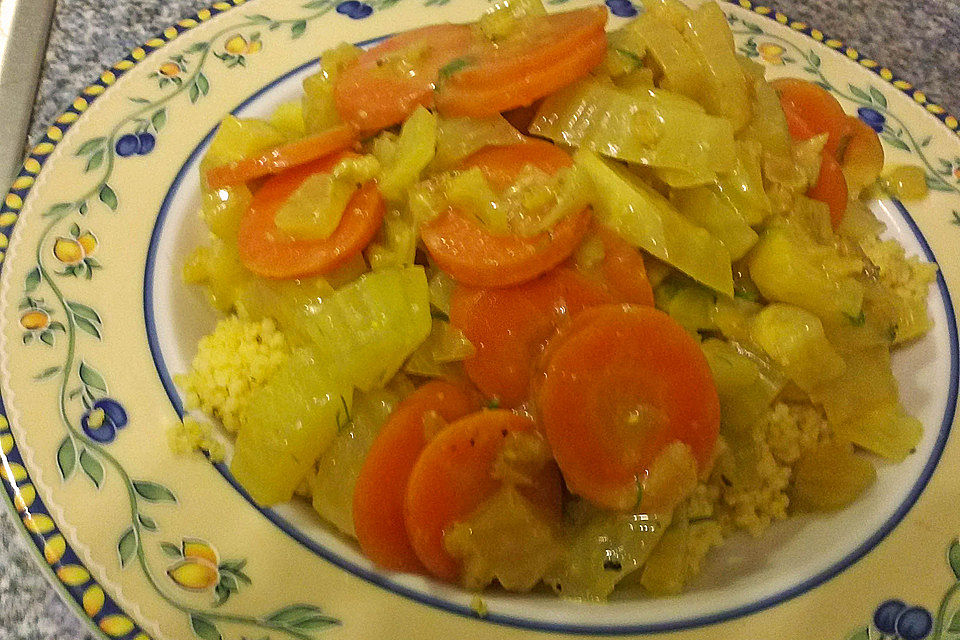 Fenchel-Möhren-Gemüse