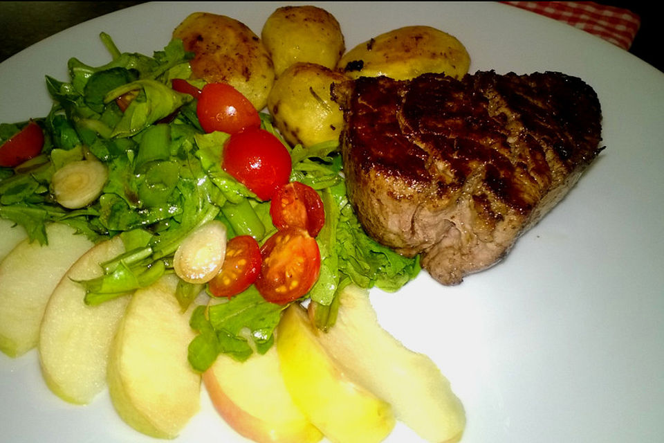 Lecker gebratenes Rinderfilet