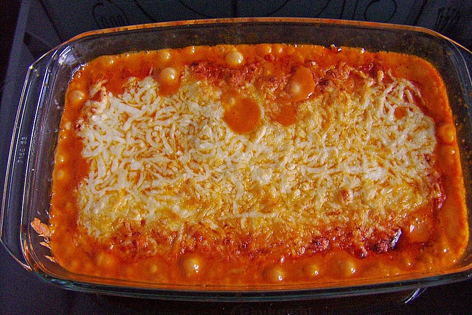 Cannelloni mit Hackfleischfüllung