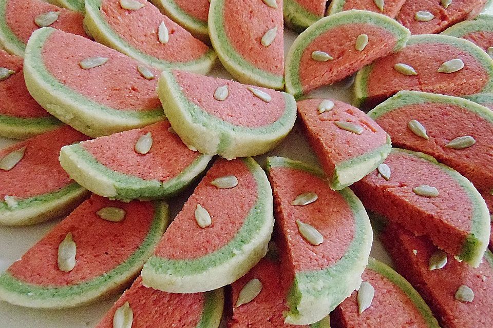 Wassermelonenspaltenkekse