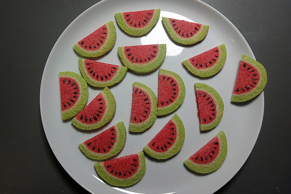 Wassermelonenspaltenkekse