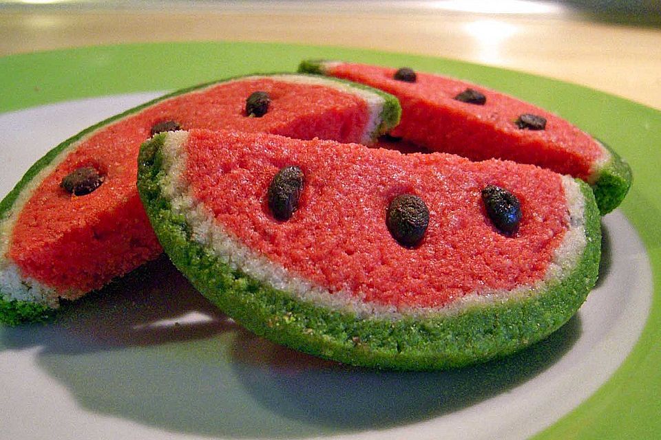 Wassermelonenspaltenkekse