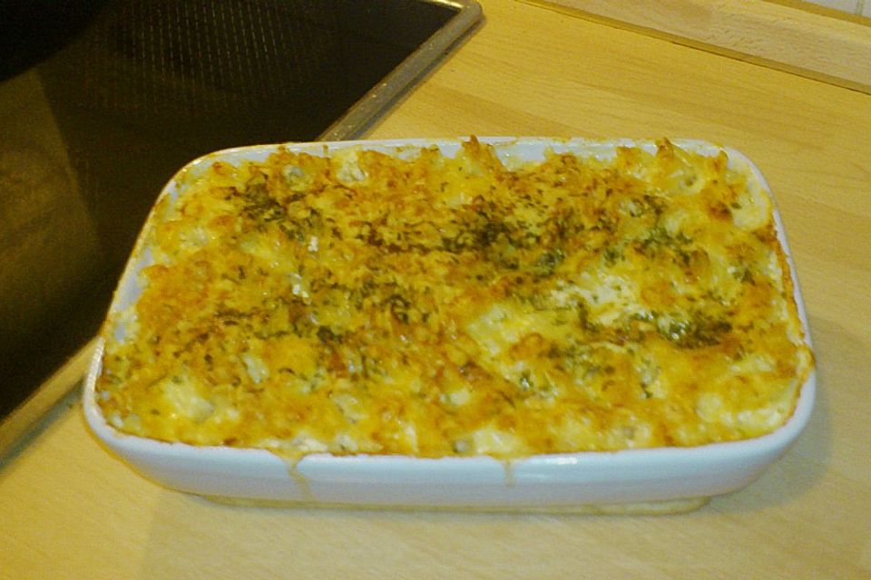 Hurtiges Spirelli Gratin "Huspigra"