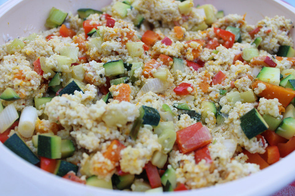 Kürbis-Cashew-Couscous Salat