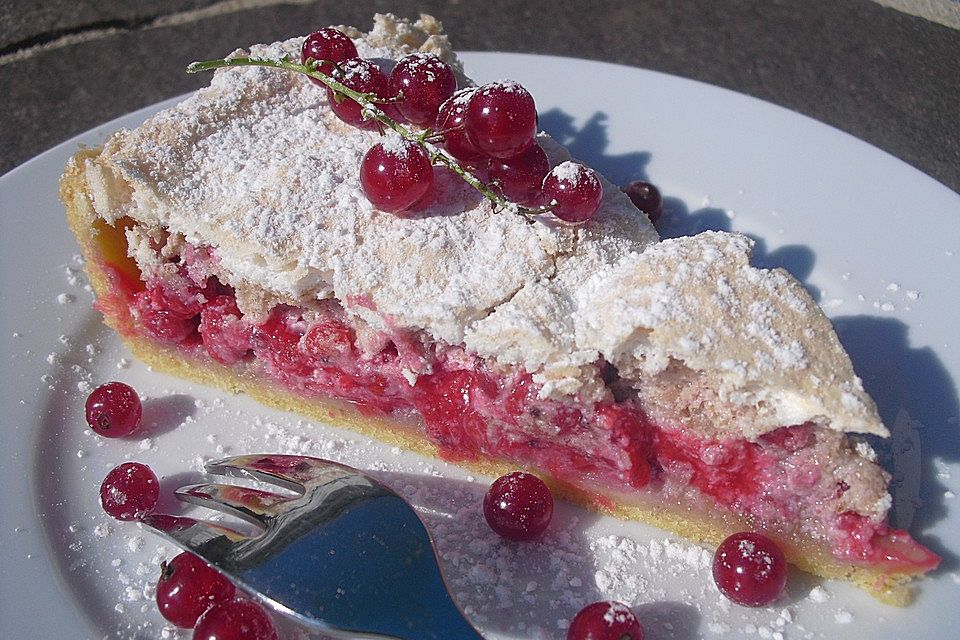 Johannisbeer-Baiser-Kuchen