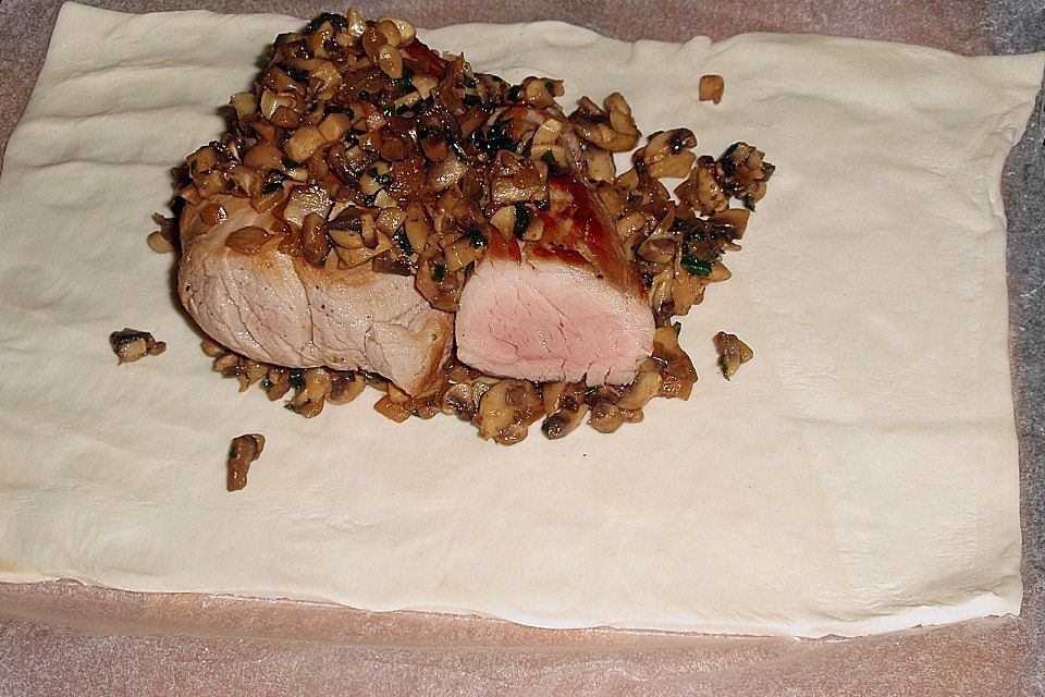 Schweinefilet im Blätterteigmantel