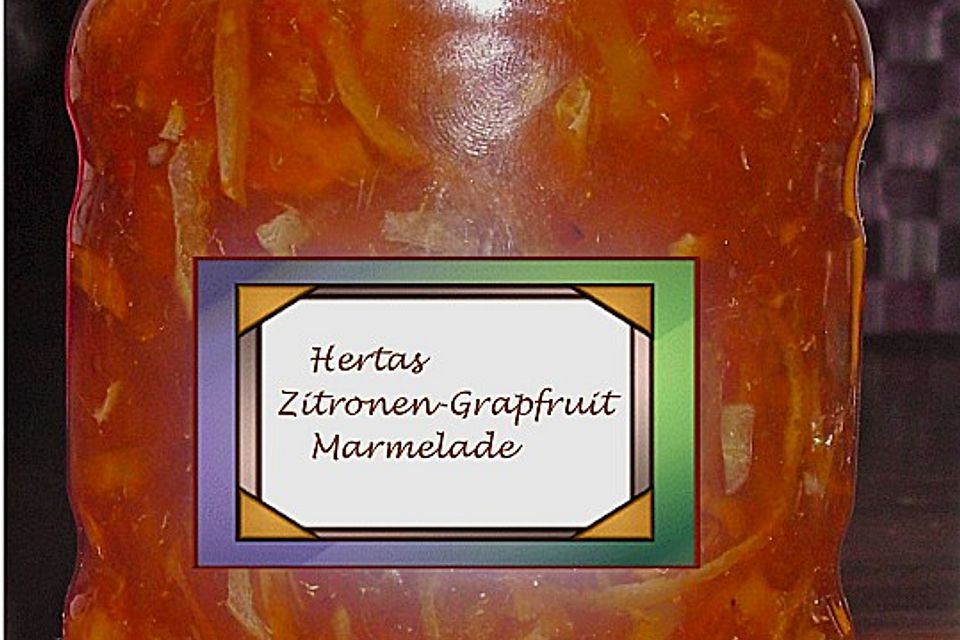 Zitronen-Grapefruit Marmelade