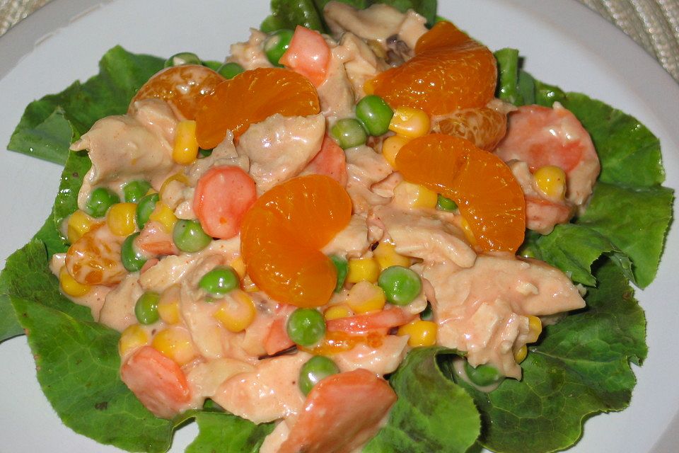 Hähnchensalat Hawaii