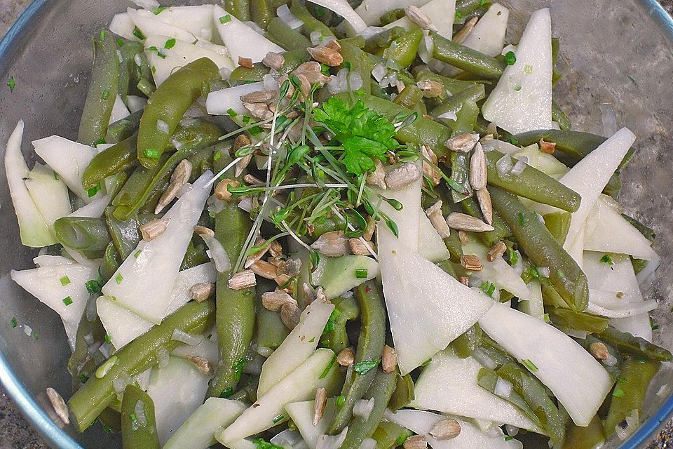 Bohnen-Kohlrabi-Salat