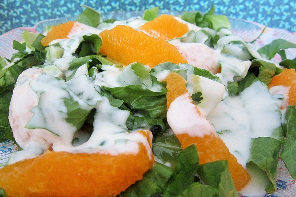 Endiviensalat mit Orangendressing