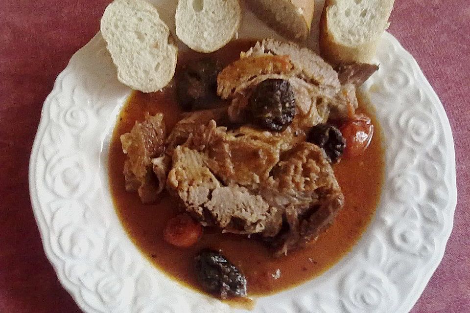 Schweinebraten süß-scharf