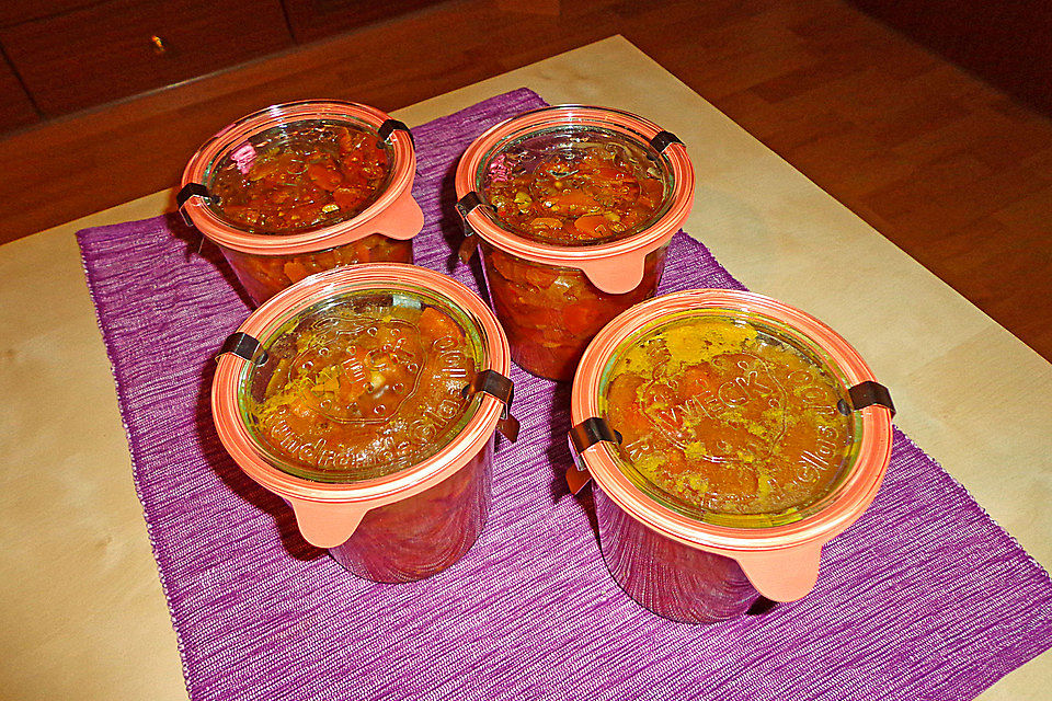 Pflaumen-Karotten-Chili Chutney