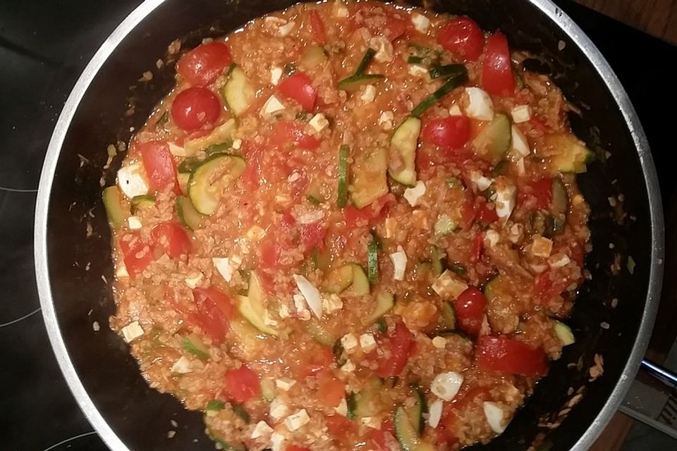 Bulgur-Gemüsepfanne