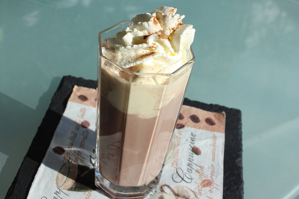 Eisschokolade mit Kaffee