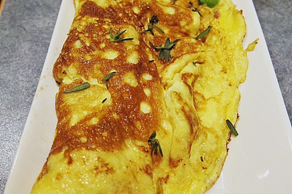 Omelette mit Pfifferlingen