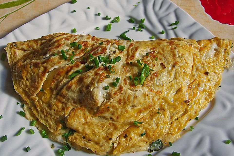 Omelette mit Pfifferlingen