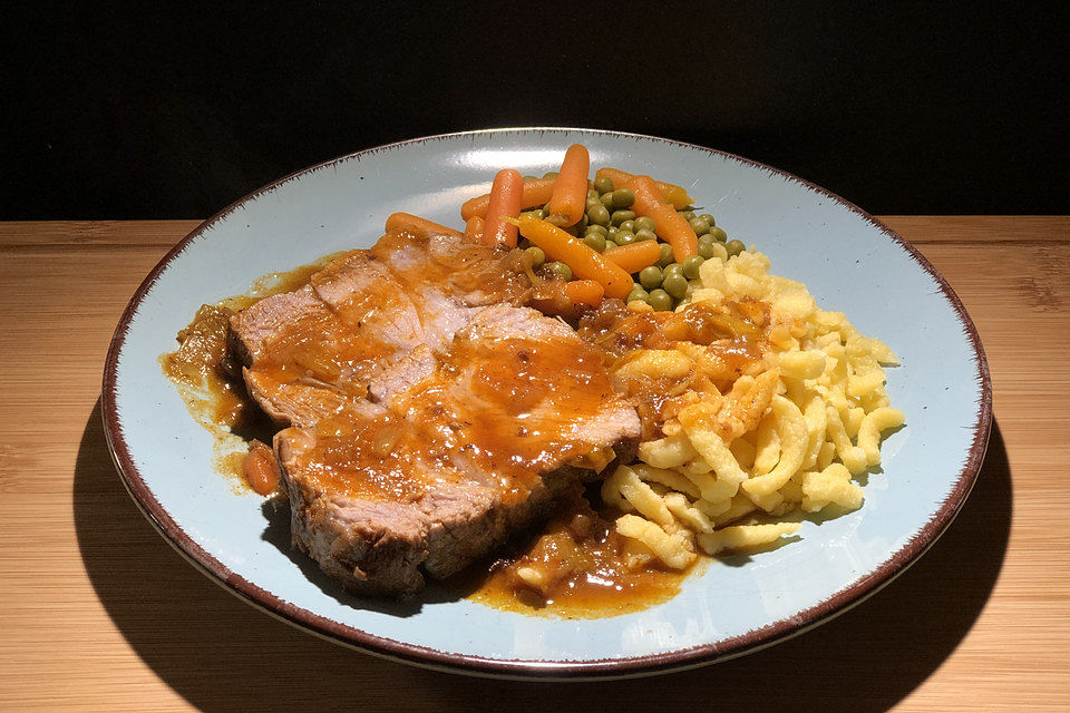 Geschmorter Schweinebraten