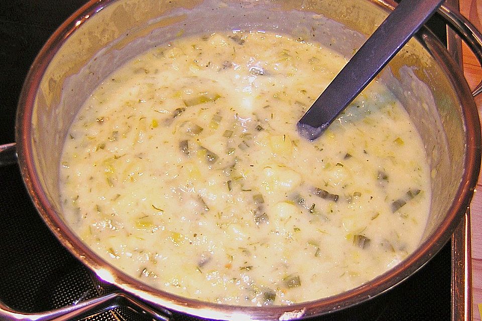 Kartoffel - Lauchcremesuppe