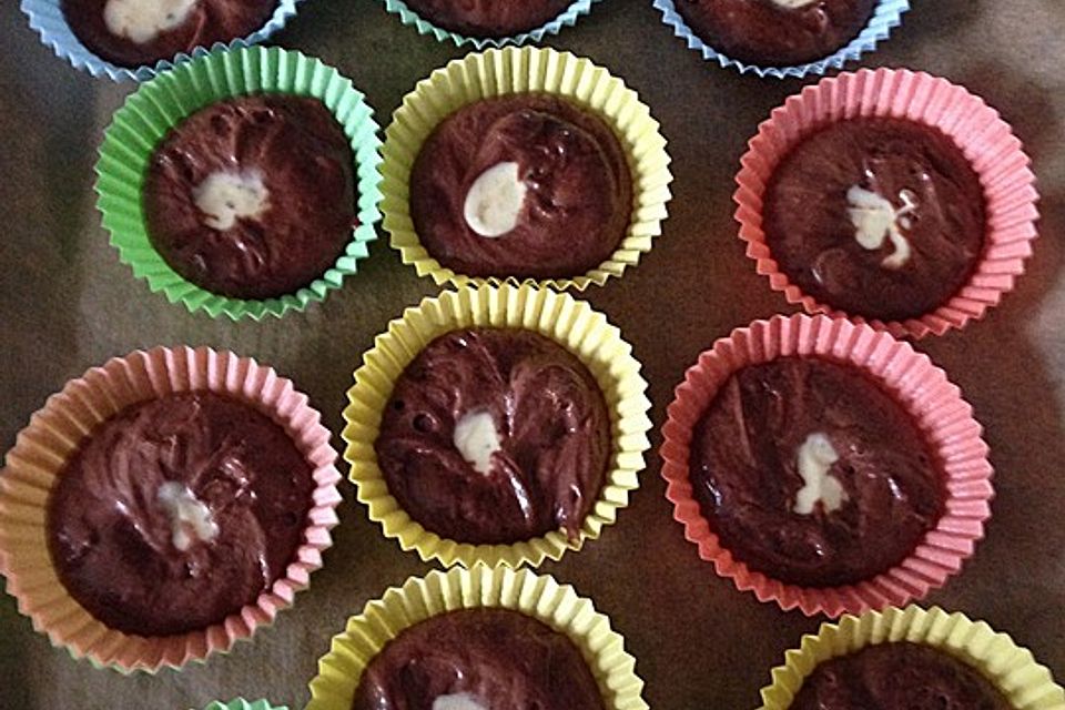 Double Chocolate Cheesecake Muffins