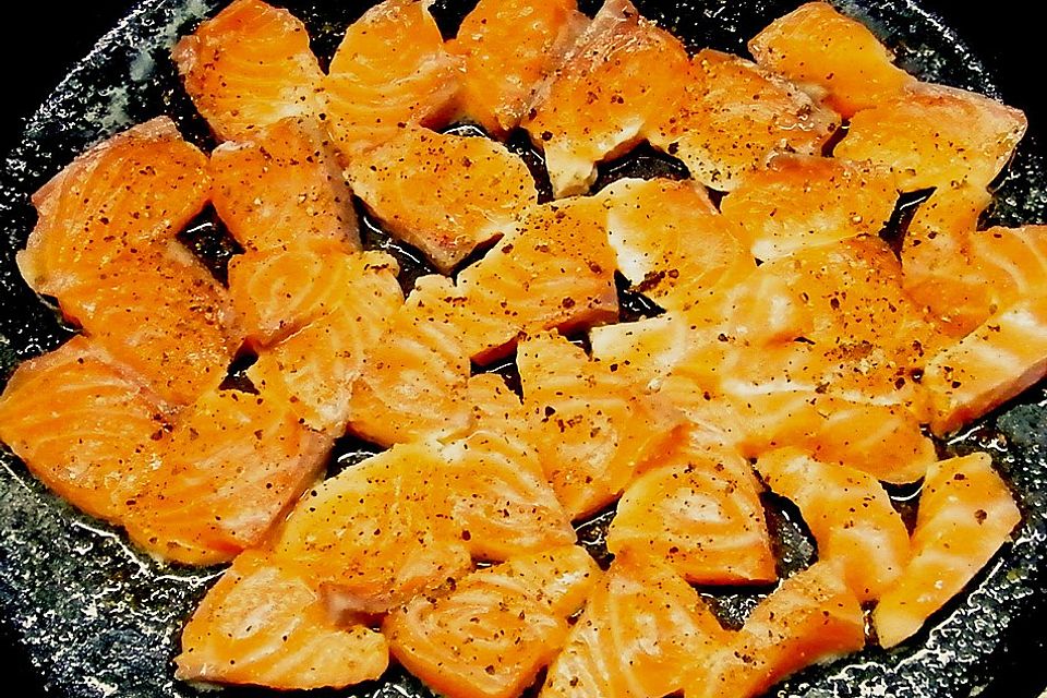 Lachs trifft Steinpilz