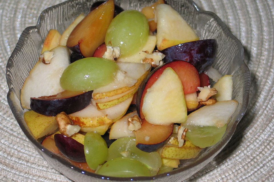 Herbstlicher Obstsalat