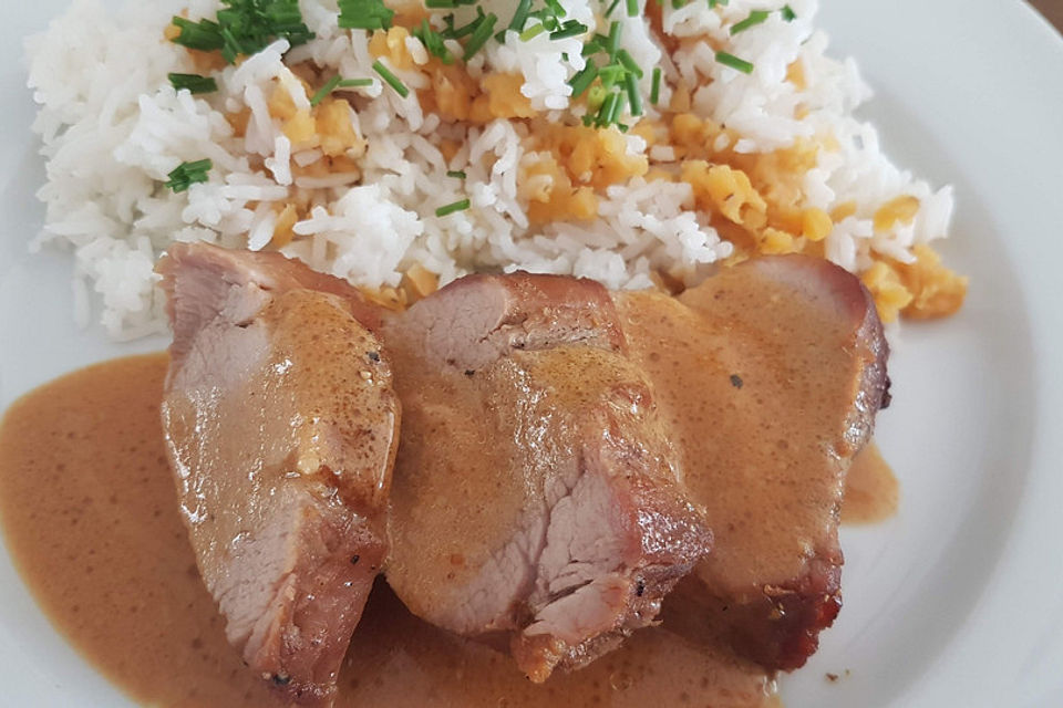 Schweinefilet mariniert