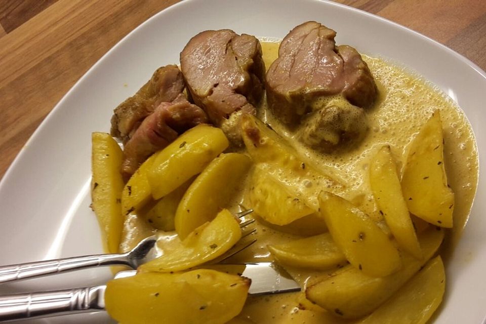 Schweinefilet mariniert