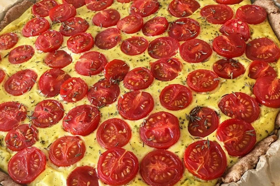 Vegane Tomaten-Quiche