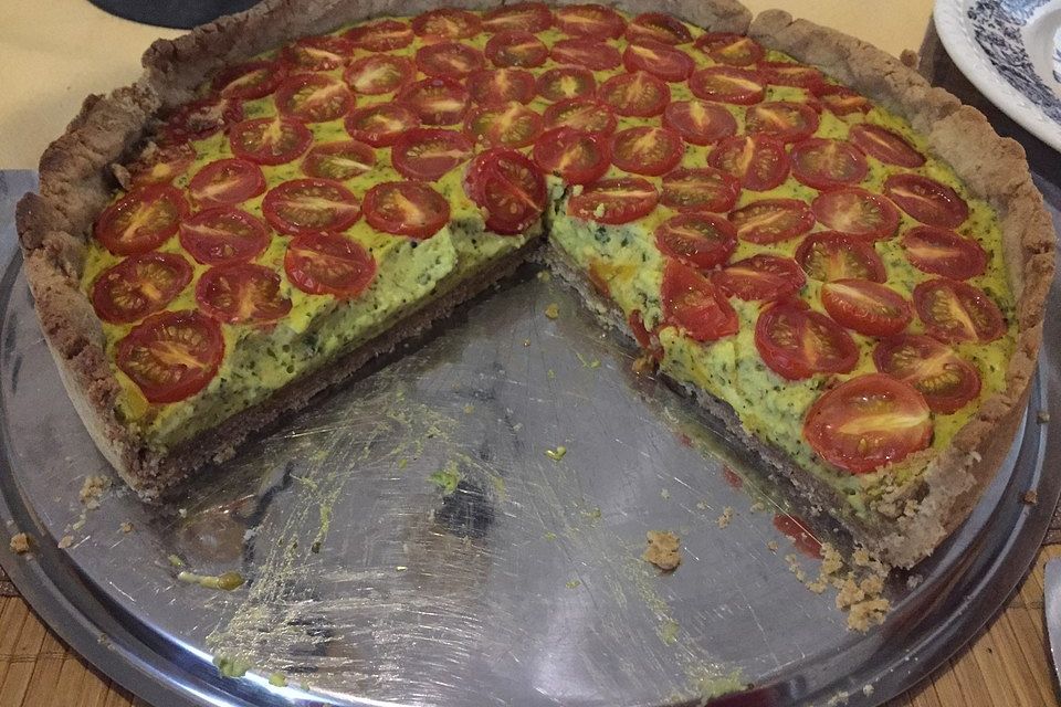 Vegane Tomaten-Quiche