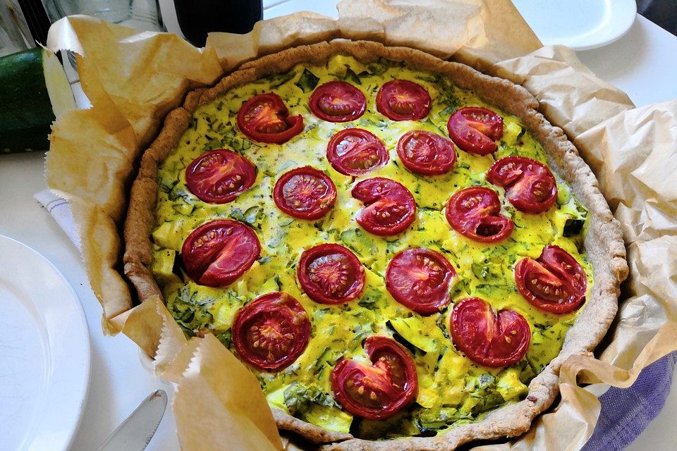 Vegane Tomaten-Quiche