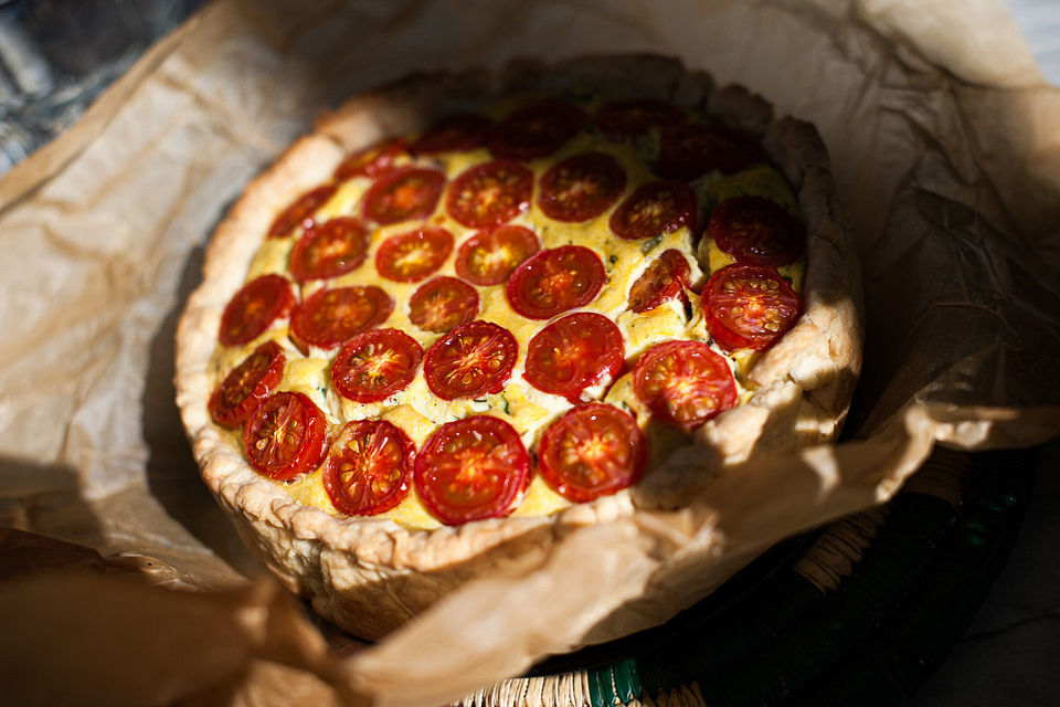 Vegane Tomaten-Quiche