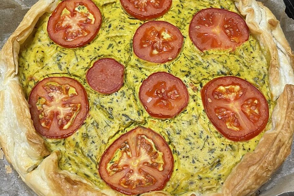 Vegane Tomaten-Quiche