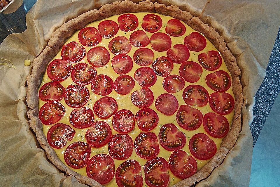 Vegane Tomaten-Quiche