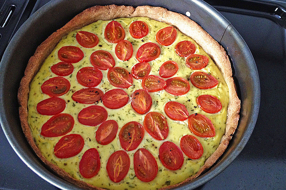 Vegane Tomaten-Quiche