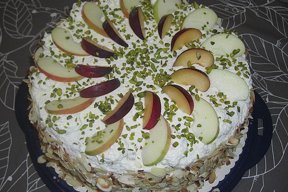 Apfel-Pflaumen-Torte