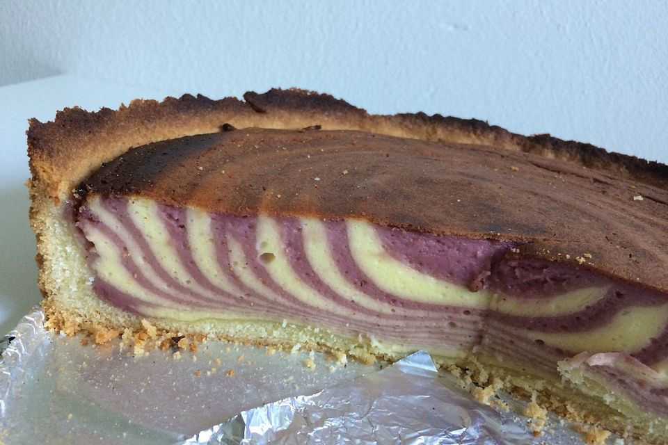 Zebra-Himbeer-Käsekuchen