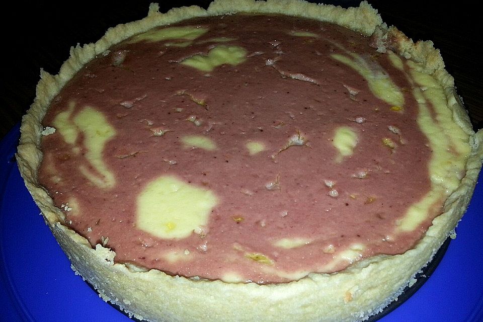 Zebra-Himbeer-Käsekuchen