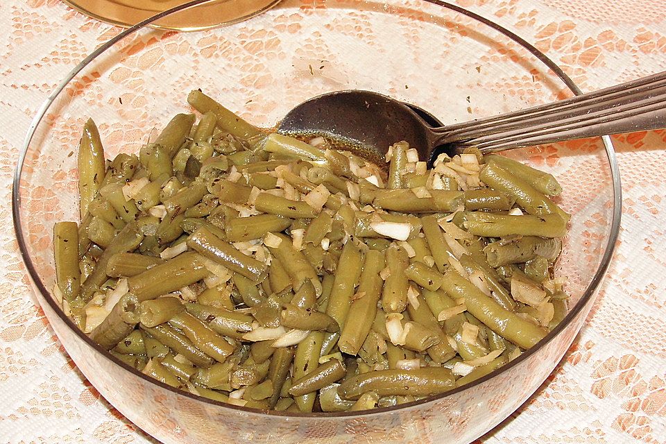 Grüner Bohnensalat