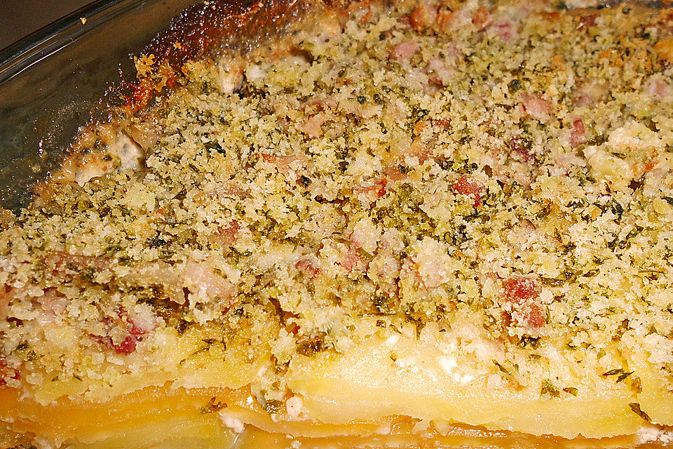 Kartoffel-Steckrüben Gratin