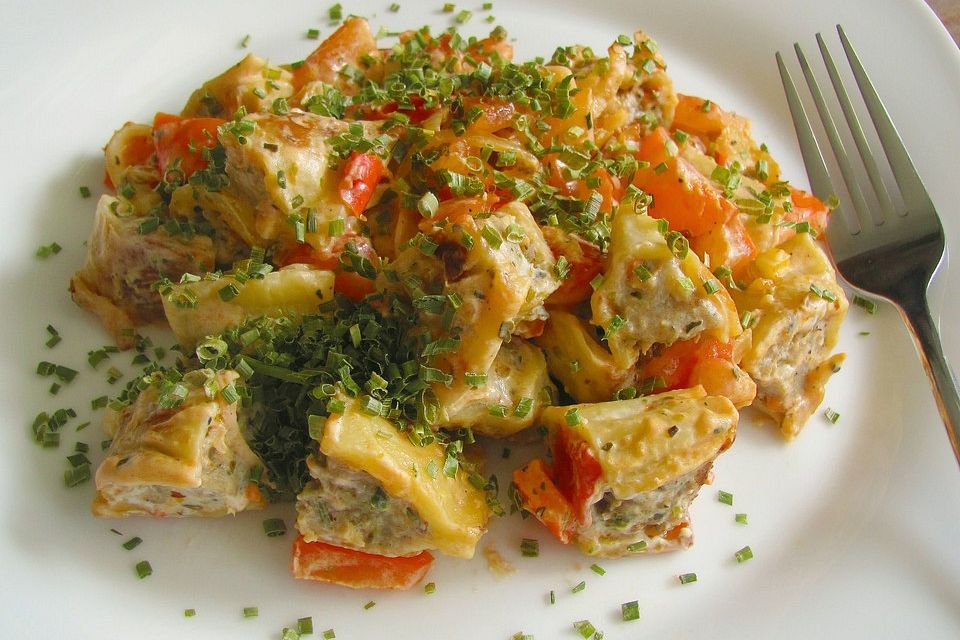 Maultaschen-Gemüse-Pfanne