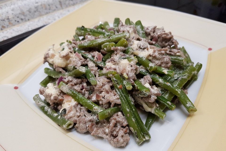 Bohnenpfanne mit Hackfleisch