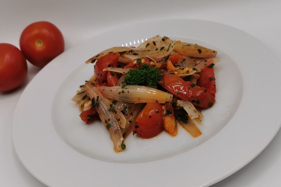 Warmer Tomatensalat