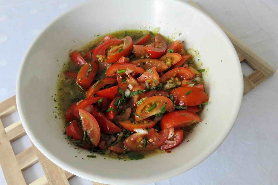 Warmer Tomatensalat