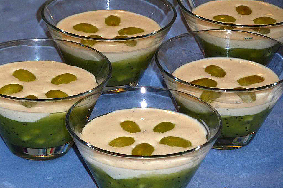 Kiwi-Trauben Dessert