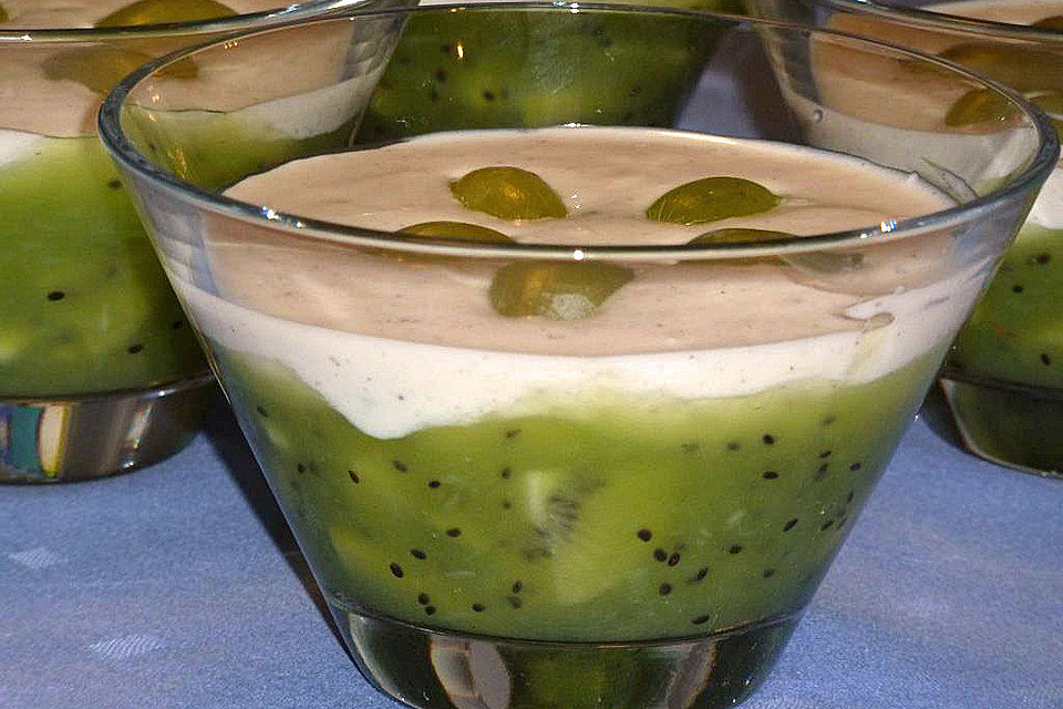 Kiwi-Trauben Dessert