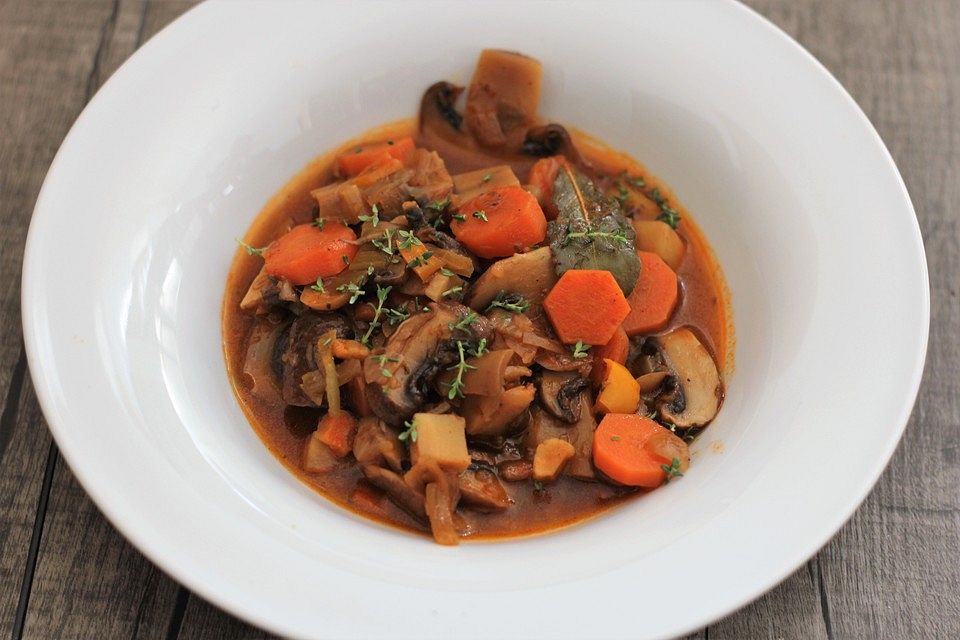 Pilz - Gemüse - Gulasch