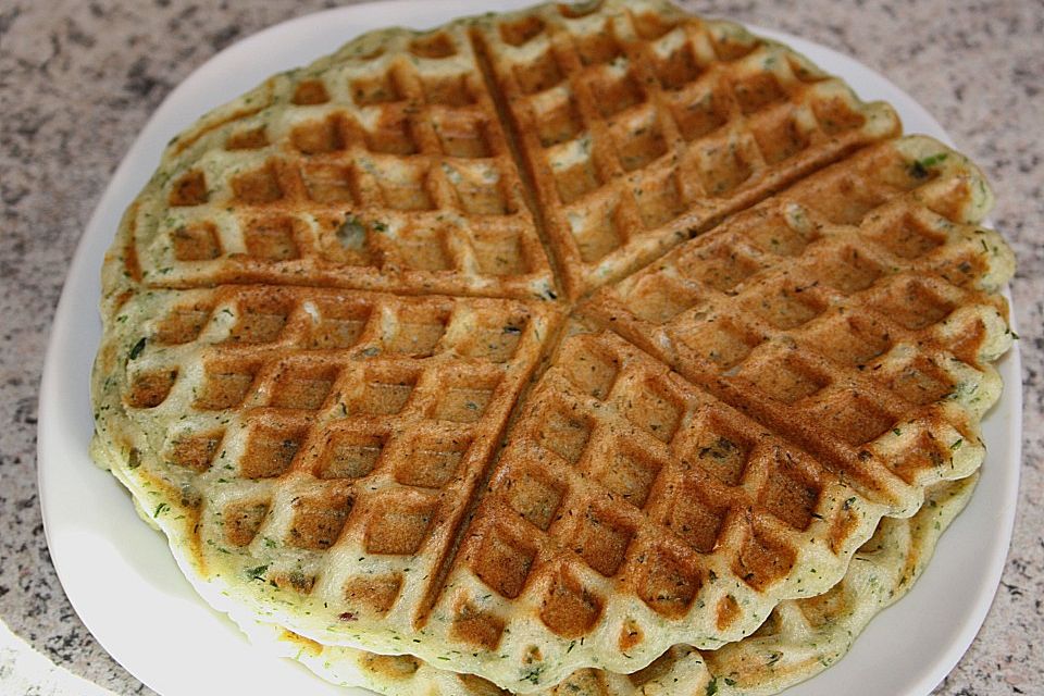 Kräuterwaffeln