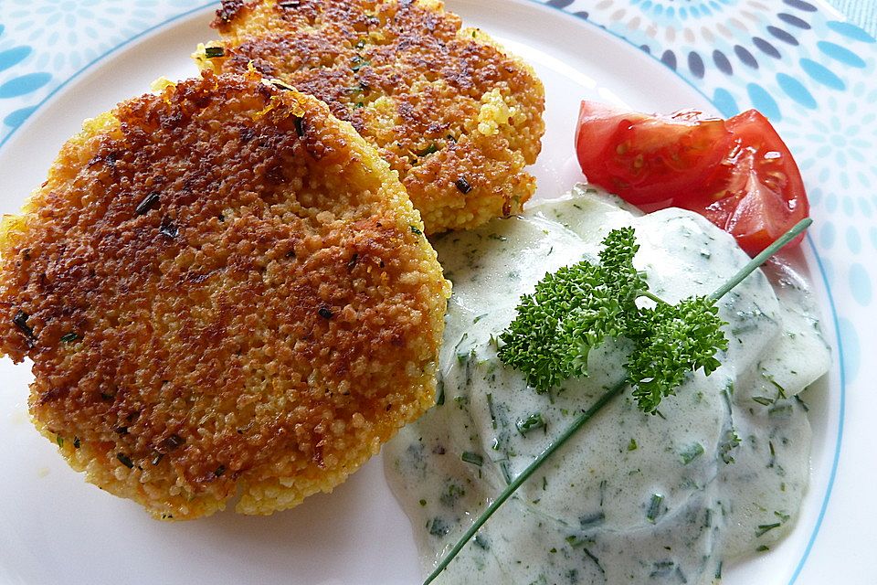 Couscousbratlinge mit Karotten